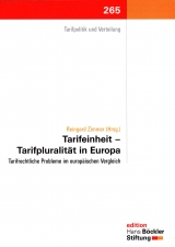 Tarifeinheit - Tarifpluralit&auml;t in Europa - Reingard Zimmer