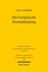 Die Europ&auml;ische Kontopf&auml;ndung - Julia Riebold