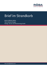 Brief im Strandkorb - Wilhelm B&ouml;hm, Johanna Kraeger