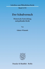 Der Schulversuch. - G&uuml;nter Winands