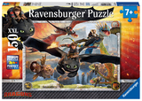 Ravensburger Kinderpuzzle - 10015 Drachenz&auml;hmen leicht gemacht - Dragons-Puzzle f&uuml;r Kinder ab 7 Jahren, mit 150 Teilen im XXL-Format