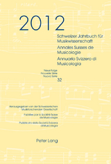 Schweizer Jahrbuch fuer Musikwissenschaft- Annales Suisses de Musicologie- Annuario Svizzero di Musicologia - 