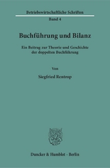 Buchf&uuml;hrung und Bilanz. - Siegfried Rentrop