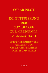 Werkausgabe Bd. 1 / Konstituierung der Soziologie als Ordnungswissenschaft - Oskar Negt