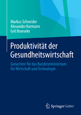 Produktivit&auml;t der Gesundheitswirtschaft - Markus Schneider, Alexander Karmann, Grit Braeseke