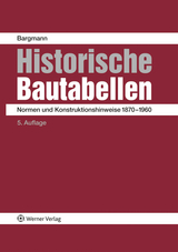 Historische Bautabellen - Bargmann, Horst