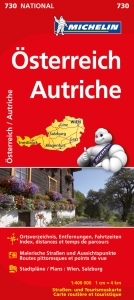 Michelin Karte Österreich. Autriche - 