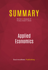 Summary: Applied Economics -  BusinessNews Publishing