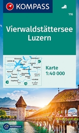 KOMPASS Wanderkarte 116 Vierwaldst&auml;tter See, Luzern 1:40.000
