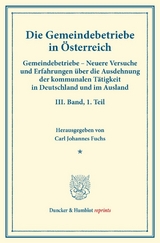 Die Gemeindebetriebe in &Ouml;sterreich. - 