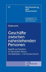 Gesch&auml;fte zwischen nahestehenden Personen - Ralf Stollenwerk