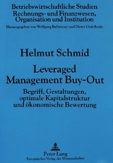 Leveraged Management Buy-Out - Helmut Schmid