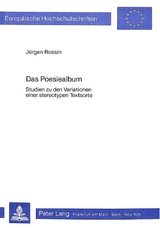 Das Poesiealbum - J&uuml;rgen Rossin