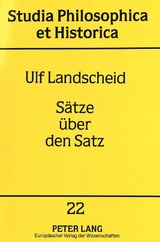 S&auml;tze &uuml;ber den Satz - Ulf Landscheid