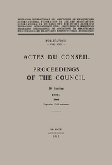 Actes Du Conseil Proceedings of the Council - 
