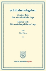 Schiffahrtsabgaben. - Max Peters