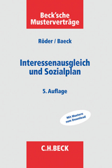 Interessenausgleich und Sozialplan - Gerhard R&ouml;der, Ulrich Baeck