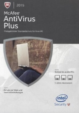 McAfee AntiVirus Plus 2015, 3 PCs, 1 CD-ROM - 