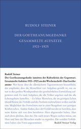 Der Goetheanumgedanke inmitten der Kulturkrisis der Gegenwart - Rudolf Steiner