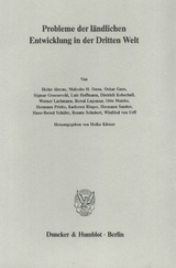 Probleme der l&auml;ndlichen Entwicklung in der Dritten Welt. - 