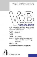 VOB Fassung 2012 f&uuml;r innerdeutsche Vergaben - 