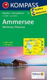 KOMPASS Wanderkarte Ammersee - W&ouml;rthsee - Pilsensee - 