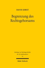Begrenzung des Rechtsgehorsams - David Johst