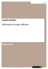 Haftung f&uuml;r Google AdWords - Joachim Mon&szlig;en