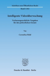 Intelligente Video&uuml;berwachung. - Cornelius Held