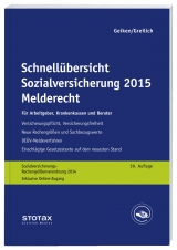 Schnell&uuml;bersicht Sozialversicherung 2015 Melderecht - Manfred Geiken