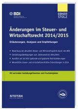 &Auml;nderungen im Steuer- und Wirtschaftsrecht 2014/2015
