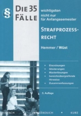 35 F&auml;lle Strafprozessrecht - Karl-Edmund Hemmer, Achim W&uuml;st