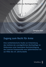 Zugang zum Recht f&uuml;r Arme - Cornelia Jozic