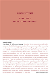 Eurythmie als sichtbarer Gesang - Rudolf Steiner