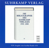 Die Bibliographie des Suhrkamp Verlages 1950–2000