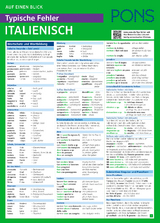 PONS Typische Fehler auf einen Blick Italienisch