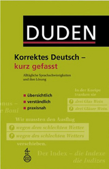 Korrektes Deutsch &ndash; kurz gefasst -  Dudenredaktion