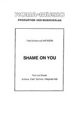 Shame on You - Antoine Domino, Reginals Hall, Rolf Basel, Fats Domino