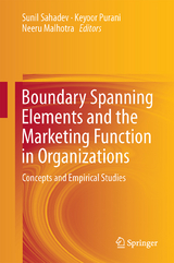 Boundary Spanning Elements and the Marketing Function in Organizations - 
