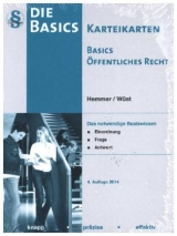 Karteikarten Basics &Ouml;ffentliches Recht - Karl-Edmund Hemmer, Achim W&uuml;st