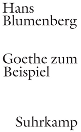 Goethe zum Beispiel - Hans Blumenberg