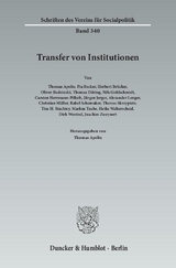 Transfer von Institutionen. - 