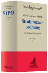 Strafprozessordnung - Lutz Meyer-Go&szlig;ner, Bertram Schmitt