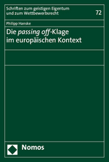 Die passing off-Klage im europ&auml;ischen Kontext - Philipp Hanske
