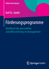 Förderungsprogramme - Rolf Th. Stiefel
