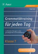 Grammatiktraining f&uuml;r jeden Tag Klasse 7 - Birgit Zeeb