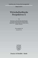 Wirtschaftsethische Perspektiven X. - 