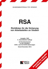 RSA-Textausgabe - Richtlinien f&uuml;r die Sicherung von Arbeitsstellen an Stra&szlig;en