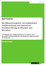Ein Effizienzvergleich von traditioneller Stahlbewehrung und innovativer Textilbewehrung im Br&uuml;cken- und Betonbau - Ralf Friedrich
