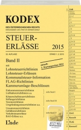 KODEX Steuer-Erlässe 2015, Band II - Christoph Ritz